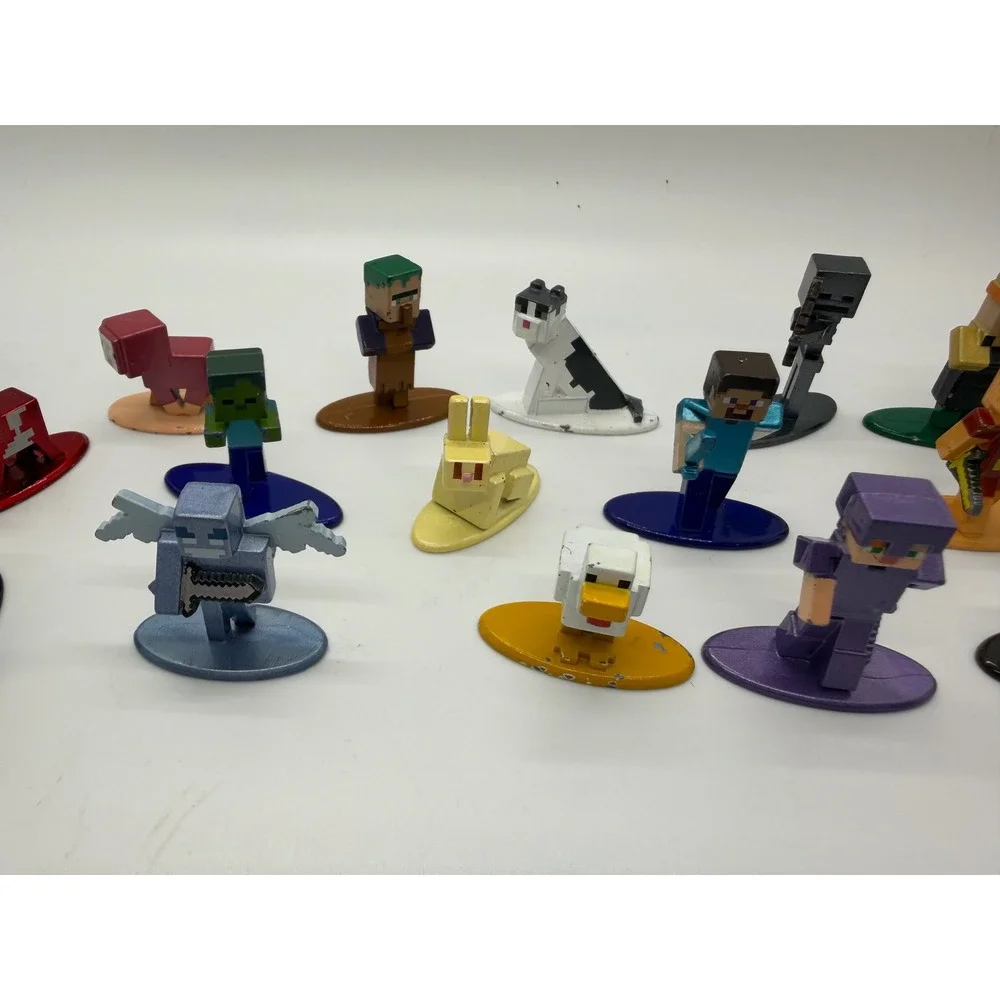 Jada Toys Minecraft Nano MetalFigs Lot of 20 Die Cast Mini Figures Mojang